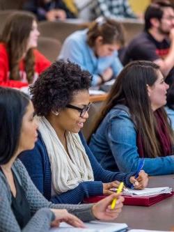 Photo of students in class